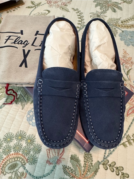 Flag Ltd Shoes - Flag Ltd. Women's Navy Suede Moccasin Loafers